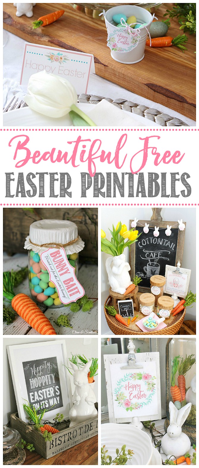 Beautiful collection of free Easter printables to enjoy for the season.