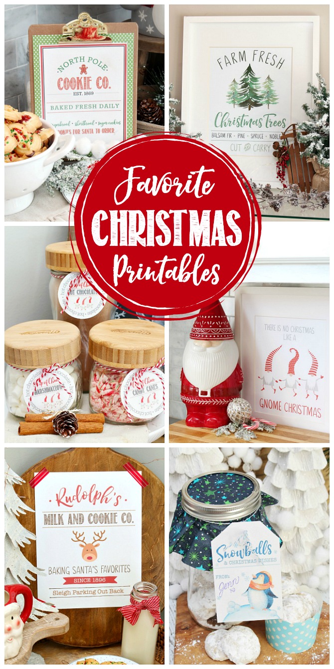 Collection of the best free Christmas printables.