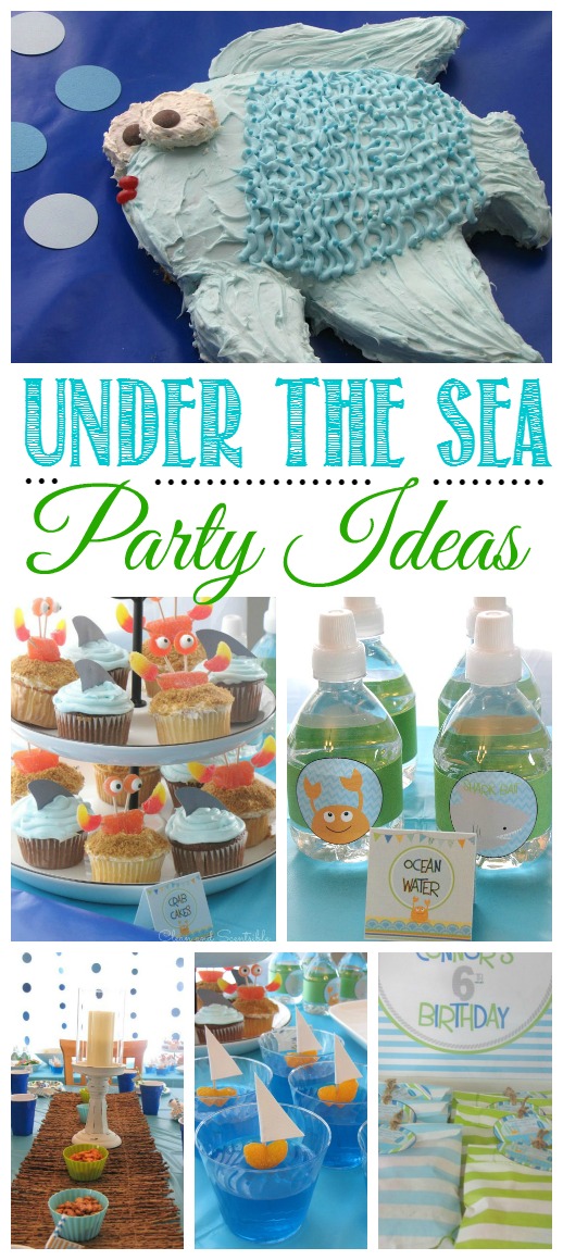 Love all of these ideas for an awesome Under the Sea party. Would also work for a fun summer party or pool party!